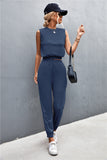 Sleeveless Top and Joggers Set - OmniGlitz 