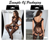 Solid Cutout Mini Bodystocking Dress - OmniGlitz 