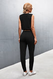 Sleeveless Top and Joggers Set - OmniGlitz 