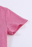 Girls Twisted V-Neck Short Sleeve Dress - OmniGlitz 