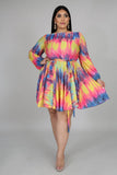 Pleated Dye Dress | GitiOnline