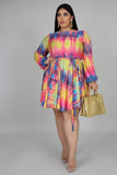 Pleated Dye Dress | GitiOnline