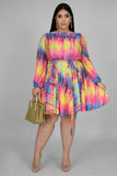 Pleated Dye Dress | GitiOnline