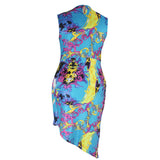 Women's Plus Size Sexy Sleeveless Club Bodycon Mini Dress
