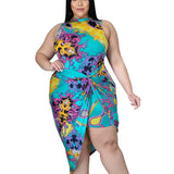 Women's V-Neck Plus Size Evening Party Dress