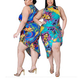 Womens Floral Printed Sleeveless Beach Mini Casual Dress Short Sundresses