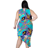 Womens Plus Size Dress V Neck Party Evening Stretchy Bodycon Dresses