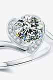 1 Carat Moissanite Heart Ring - OmniGlitz 
