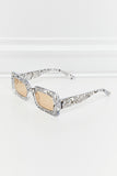 Tortoiseshell Rectangle Polycarbonate Sunglasses - OmniGlitz 