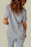 Distressed Round Neck Tee - OmniGlitz 