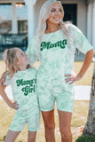 Women Printed Letter Graphic Lounge Set - OmniGlitz 