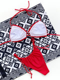 Frill Trill Halter Neck Bikini Set - OmniGlitz 