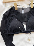 Glitter Three-Piece Swim Set - OmniGlitz 