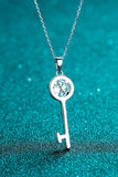 Moissanite Key Pendant Necklace - OmniGlitz 