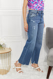 Kancan Full Size Melanie Crop Wide Leg Jeans - OmniGlitz 