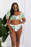 Marina West Swim Vacay Ready Puff Sleeve Bikini in Floral - OmniGlitz 