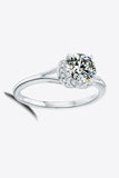 1 Carat Moissanite Split Shank Ring - OmniGlitz 