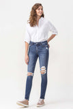 Lovervet Hayden Full Size High Rise Skinny - OmniGlitz 