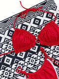 Frill Trill Halter Neck Bikini Set - OmniGlitz 