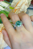 5 Carat  Moissanite 4-Prong Wide Band Ring - OmniGlitz 