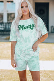 Women Printed Letter Graphic Lounge Set - OmniGlitz 