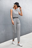 Sleeveless Top and Joggers Set - OmniGlitz 