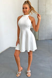 A-Line Sleeveless Mini Dress - OmniGlitz 