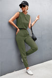 Sleeveless Top and Joggers Set - OmniGlitz 