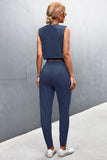 Sleeveless Top and Joggers Set - OmniGlitz 