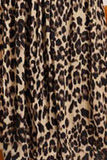Plus Size Leopard Print Midi Skirt - OmniGlitz 