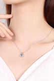 Moissanite Lock Pendant Necklace - OmniGlitz 