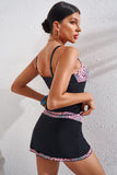 Leopard Plunge Two-Piece Swimsuit - OmniGlitz 